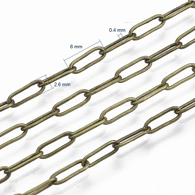 Brass Paperclip Chains CHC-S008-001C-AB-1