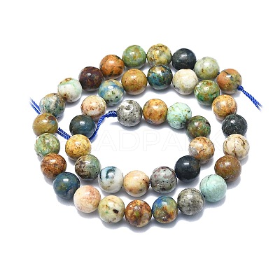 Natural Chrysocolla and Lapis Lazuli Beads Strands G-F715-105C-1