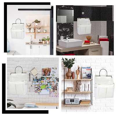 Cotton and Linen Dust Proof Hanging Storage Bags DIY-WH0899-644-1