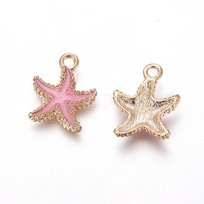 Alloy Enamel Pendants PALLOY-F224-10G-04-1