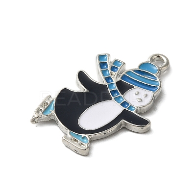 Winter Theme Alloy Enamel Pendants ENAM-M002-04J-P-1