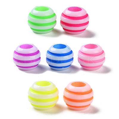 Opaque Acrylic European Beads SACR-P031-01A-1
