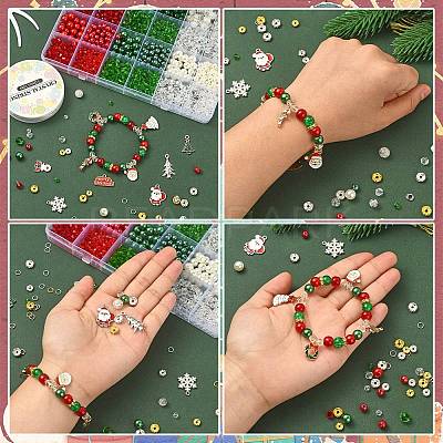 DIY Christmas Bracelet Making Kit DIY-YW0007-55-1