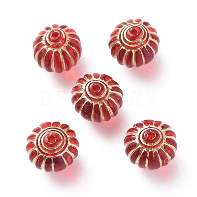 Plating Acrylic Beads OACR-P007-03A-1