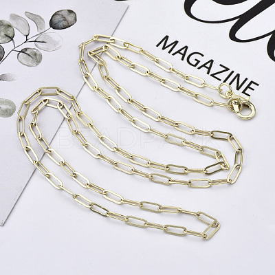 Brass Paperclip Chains X-MAK-S072-10A-14KC-1