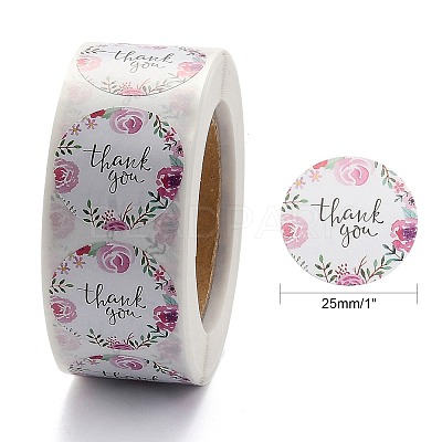 1 Inch Thank You Stickers X-DIY-P005-D05-1