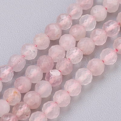 Natural Rose Quartz Beads Strands G-F568-069-3mm-1