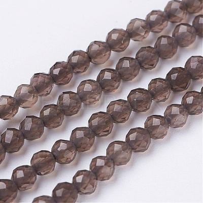 Natural Smoky Quartz Beads Strands G-D168-A-3mm-1