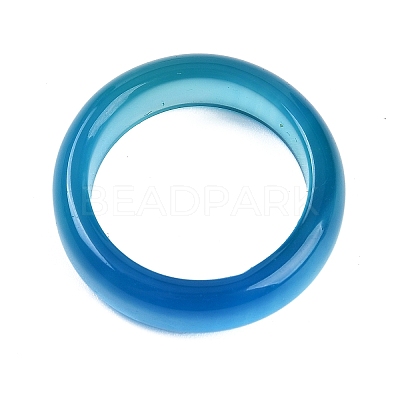 Dyed & Heated Natural Agate Finger Rings for Women RJEW-Z075-02H-1