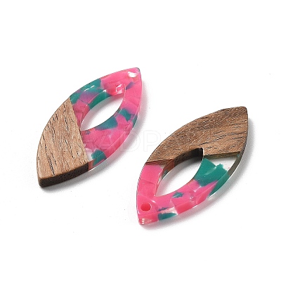 Resin and Walnut Pendants FIND-R051-12B-1