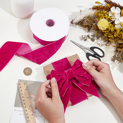 Velvet Spandex Ribbon OCOR-WH0082-467F-1