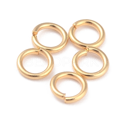 Rack Plating Brass Jump Rings X-KK-O139-18B-G-1