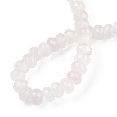 Natural Rose Quartz Bead Strands G-R402-4x6-16-1