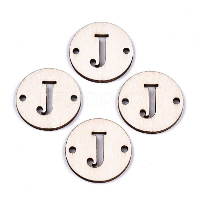 Unfinished Natural Poplar Wood Links Connectors WOOD-S045-140B-01J-1