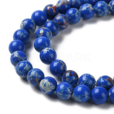 Synthetic Imperial Jasper Dyed Beads Strands G-D077-A01-01A-1