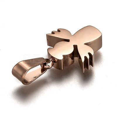 Ion Plating(IP) 304 Stainless Steel Pendants STAS-F253-13RG-1