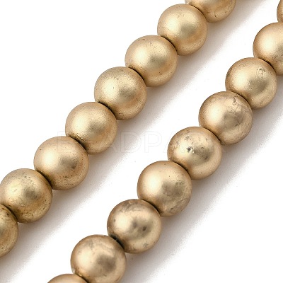 Electroplated Synthetic Non-magnetic Hematite Beads Strands G-H327-D01-04A-1
