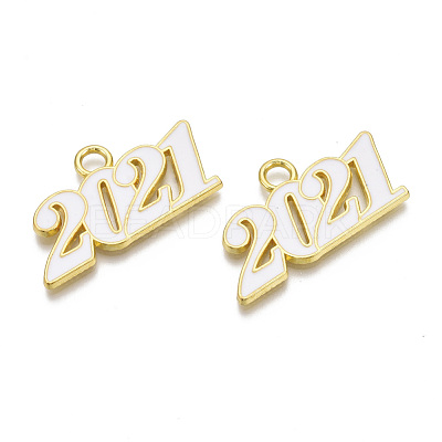 Alloy Enamel Pendants X-PALLOY-T078-03E-1
