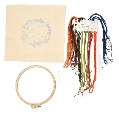 Halloween Themed DIY Embroidery Sets DIY-P021-A06-1