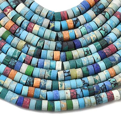 Dyed Synthetic Turquoise Beads Strands G-Z089-A04-R-1