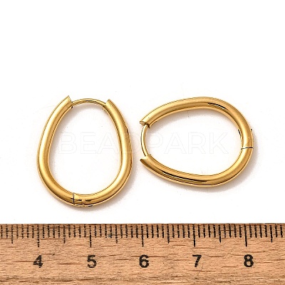 Ion Plating(IP) Stainless Steel Hoop Earrings EJEW-P232-02G-1