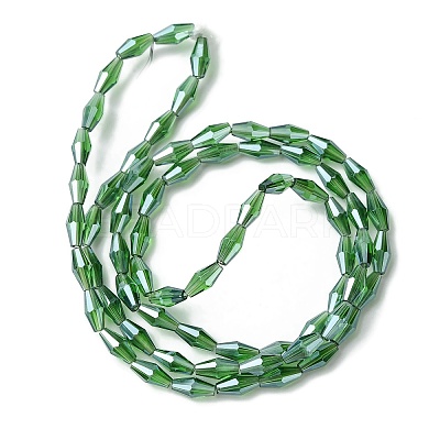 Transparent Electroplate Glass Beads Strands GLAA-K064-05A-PL05-1