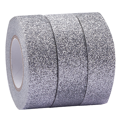 3 Rolls Glitter Foil Masking Tapes DIY-GF00007-47A-1