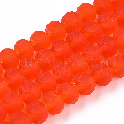 Transparent Glass Beads Strands X-EGLA-A034-T6mm-MD03-1