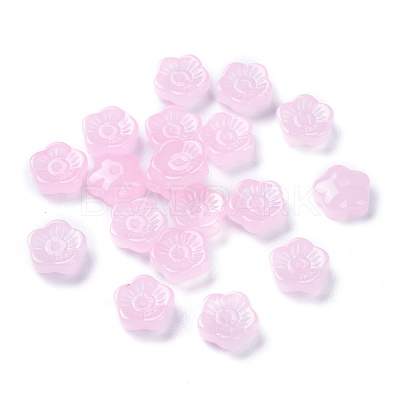 Imitation Jade Glass Beads GGLA-M004-02B-1