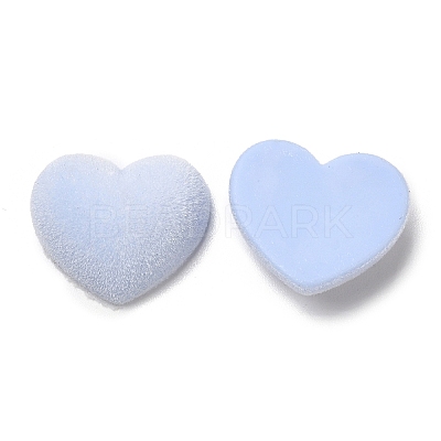 Flocky Acrylic Cabochons OACR-C018-06-1