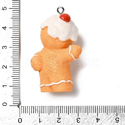 Christmas Theme Opaque Resin Pendants RESI-I336-01P-06-1