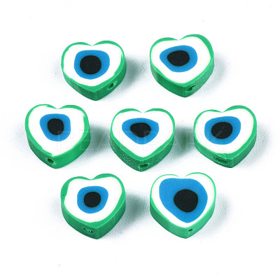 Handmade Polymer Clay Beads X-CLAY-T019-08A-1