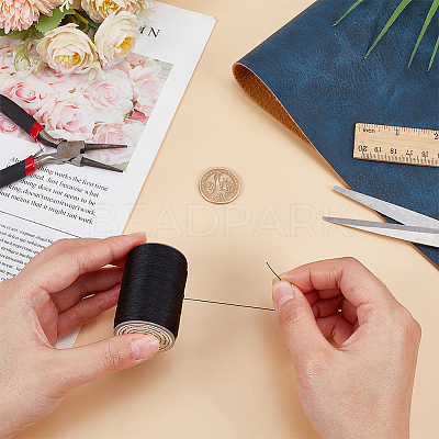 Round Waxed Polyester Thread String YC-OC0001-07A-01-1