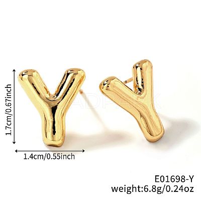 Brass Stud Earrings UV9543-25-1