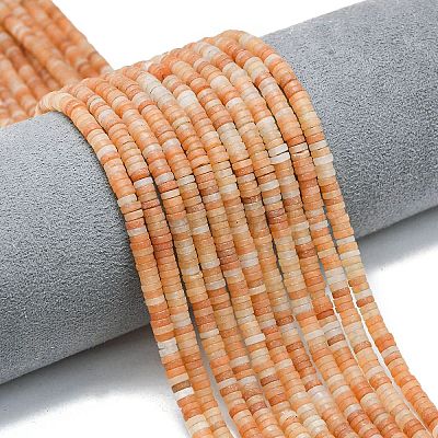 Natural Red Aventurine Beads Strands G-P575-B05-4x1mm-04-1