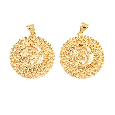 Brass Pendants KK-D232-17G-01-1