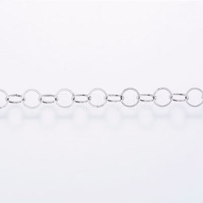 Tarnish Resistant Handmade 304 Stainless Steel Cable Chains STAS-G038-14P-1