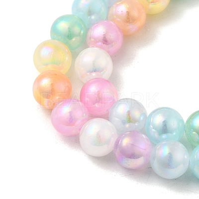 Plating Natural Selenite Beads Strands G-G120-A01-01-06-1
