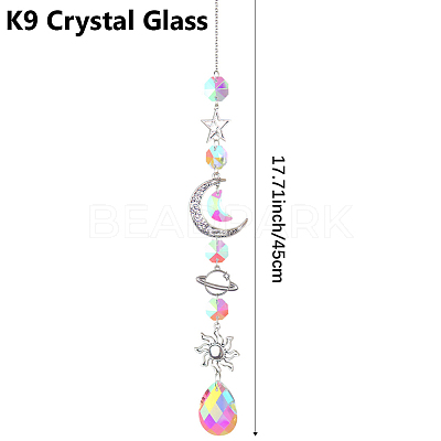 1Pc Iron Big Pendant Decorations DJEW-CN0001-37A-1