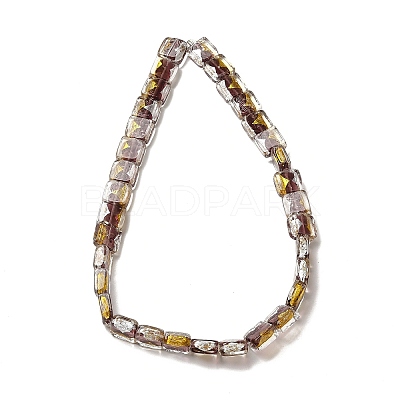Handmade Gold Foil and Silver Foil Lampwork Beads FOIL-C001-01A-04-1