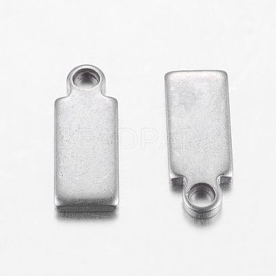 Tarnish Resistant 304 Stainless Steel Stamping Blank Tag Pendants STAS-Q074-1