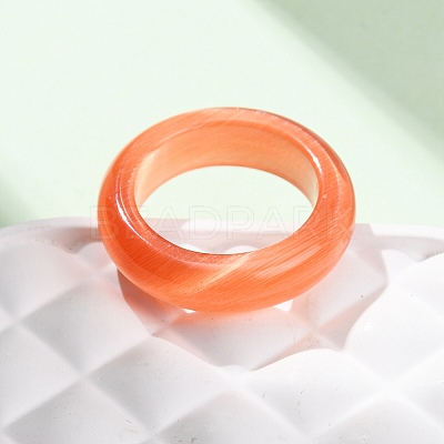 Cat Eye Finger Rings RJEW-G363-01A-11-1