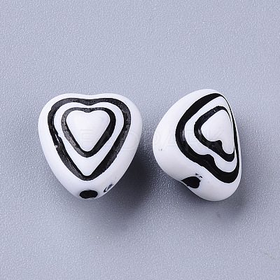 Craft Style Acrylic Beads X-MACR-T035-006A-1