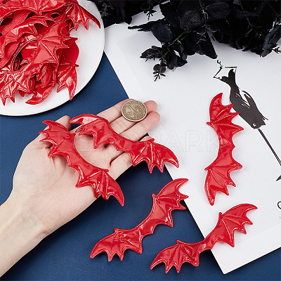 40Pcs Imitation Leather Evil Wings Ornament Accessories DIY-GF0008-82A-1