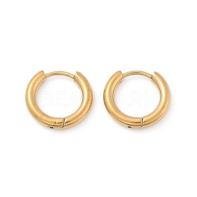 202 Stainless Steel Huggie Hoop Earrings X-EJEW-F111A-14mm-G01-1