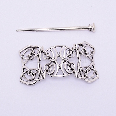 Tibetan Style Alloy Hair Forks OHAR-WH0016-34-1