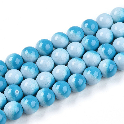 Baking Paint Glass Beads X1-DGLA-N012-8mm-05-1
