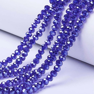 Electroplate Glass Beads Strands EGLA-A034-T10mm-A11-1
