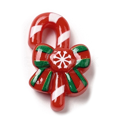 Christmas Theme Opaque Resin Cabochons RESI-E043-01Q-1