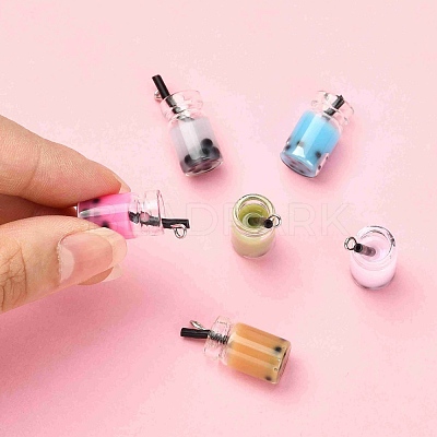 Glass Bottle Pendants X-CRES-N017-03-M-1